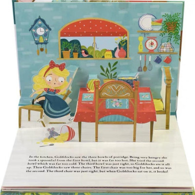 Sách tương tác thiếu nhi tiếng Anh - Goldilocks And The Three Bears Fairy Tale Pop-Up Book