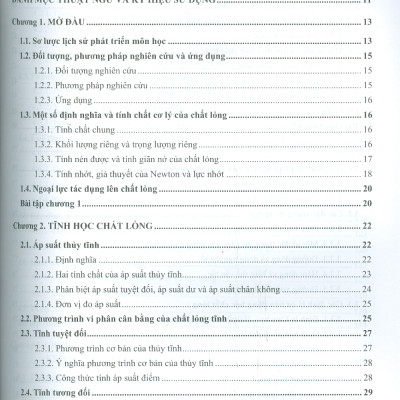 Cơ Học Thủy Khí Kỹ Thuật
