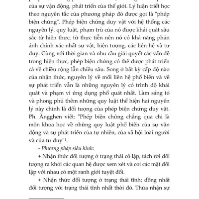 Giáo trình Triết học (Dùng cho khối không chuyên ngành triết học trình độ đào tạo thạc sĩ, tiến sĩ các ngành khoa học tự nhiên, công nghệ) - bản in 2025