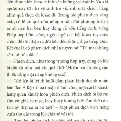 Trải Lòng Về Nghề Phiên Dịch