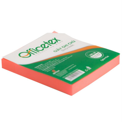 Giấy ghi chú Officetex 3 x 3 dạ quang nhiều màu