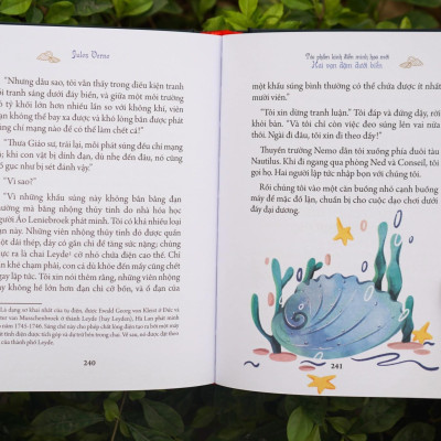 Bộ Tác Phẩm Kinh Điển Minh Họa Mới - Hai Vạn Dặm Dưới Biển (Bộ 2 Cuốn)