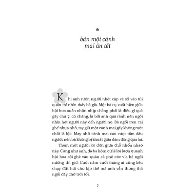 Bán một cành mai ăn tết