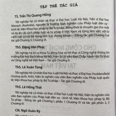 Phát Triển Không Gian Pháp Lý Thử Nghiệm Cho Công Nghệ Tài Chính và Các Lĩnh Vực Công Nghệ Mới Tại Việt Nam