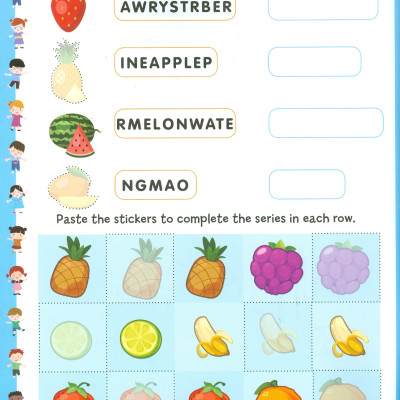 Play With Sticker - Fruit (Chơi Cùng Hình Dán - Trái Cây)