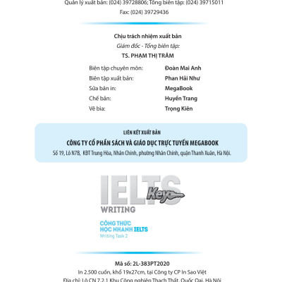 IELTS Key Writing - Công Thức Học Nhanh IELTS - Writing Task 2