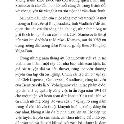 Một Cuộc Chạy Trốn - Tuyển tập truyện ngắn Nga - Tác giả Constantin Staniukovic; Thúy Toàn tuyển dịch