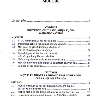 Giáo trình xã hội học văn hóa