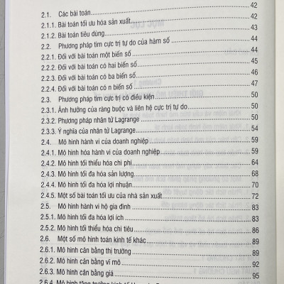Sách - Giáo Trình Toán Kinh Tế