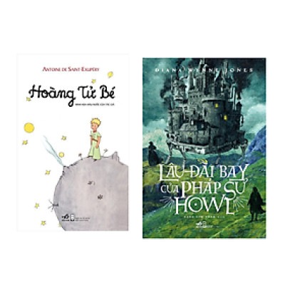 Combo sách văn học hay : Lâu đài bay của pháp sư Howl + Hoàng tử bé - Tặng kèm bookmark thiết kế
