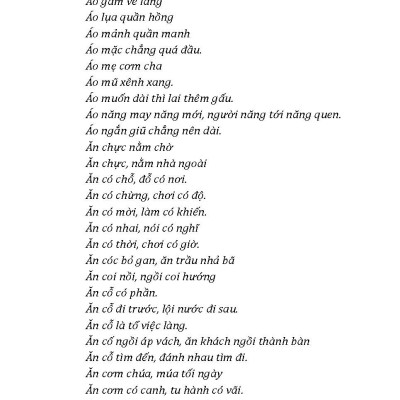 Tục Ngữ Việt Nam Tuyển Chọn 