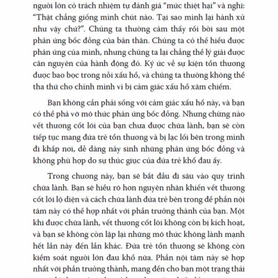 Chữa Lành Đứa Trẻ Tổn Thương Bên Trong