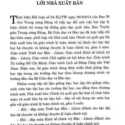 Hỏi - Đáp Môn Lịch Sử Đảng Cộng Sản Việt Nam
