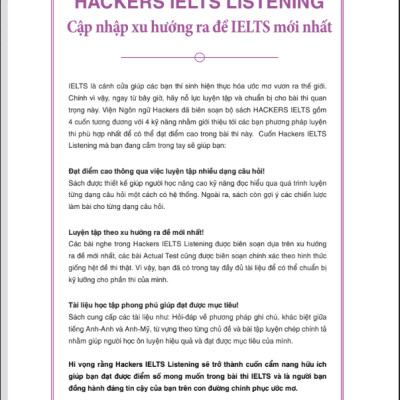 Hackers IELTS : Listening