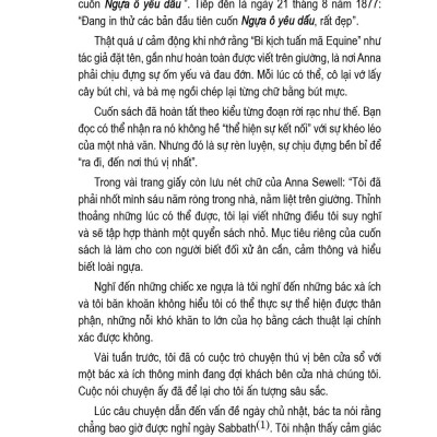 Văn Học Cổ Điển - Ngựa Ô Yêu Dấu (Tái Bản 2023)