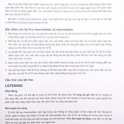 IELTS Trung Học - Pre-intermediate - Book 1