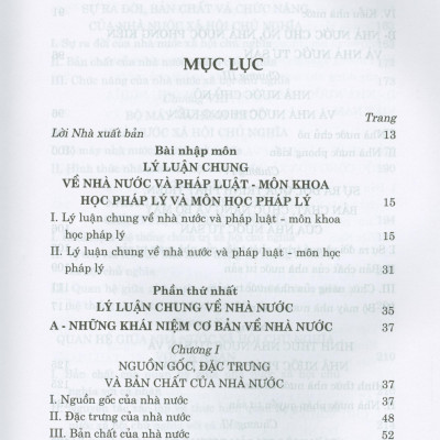 Giáo Trình Lý Luận Chung Về Nhà Nước Và Pháp Luật (Dành Cho Đào Tạo Đại Học, Sau Đại Học Và Trên Đại Học Ngành Luật) (Tái bản có chỉnh sửa, bổ sung)