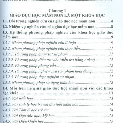 Giáo Trình Giáo Dục Học Mầm Non 