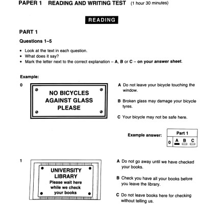 Cambridge Preliminary English Test 4 Student