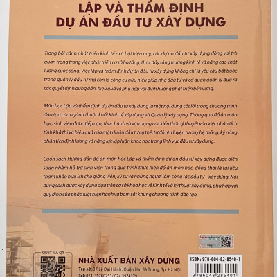 Sách - Hướng Dẫn Đồ Án Môn Học Lập Và Thẩm Định Dự Án Đầu Tư Xây Dựng