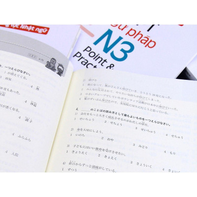 Sách - Kỳ thi năng lực Nhật ngữ: Point & Practice N3 - Chữ viết Từ vựng -NXB Trẻ