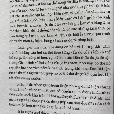 Hướng Dẫn Ôn Và Thi Môn Lý Luận Chung Về Nhà Nước Và Pháp Luật