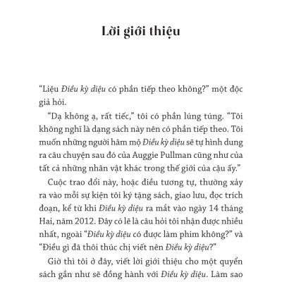 Auggie & Tôi: Ba Câu Chuyện Về Điều Kỳ Diệu - R J Palacio