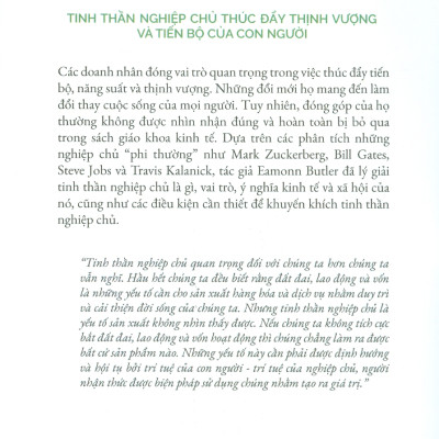 Tinh Thần Nghiệp Chủ - Một Dẫn Nhập - Eamonn Butler - Phạm Nguyên Trường dịch - (bìa mềm)