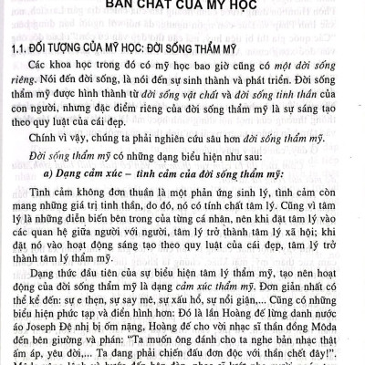 Giáo trình Mỹ học cơ sở