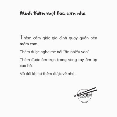 Sách Thành Phố Thiếu Một Bữa Cơm Nhà - Hồng Nhung & Mỹ Hưng
