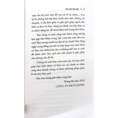 Học Cách Tiêu Tiền