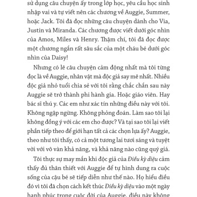 Auggie & Tôi: Ba Câu Chuyện Về Điều Kỳ Diệu - R J Palacio