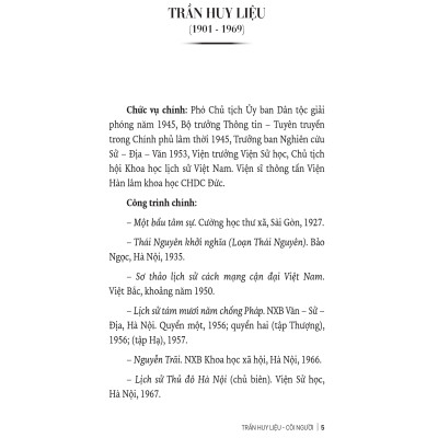 Trần Huy Liệu - Cõi Người