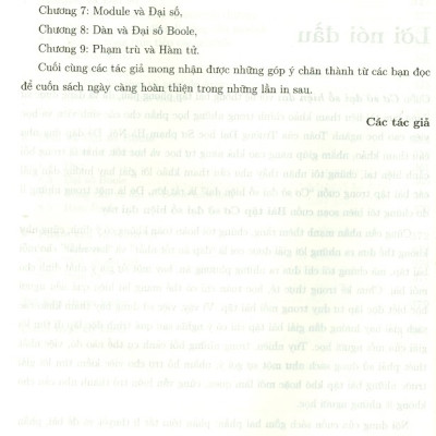 Bài Tập Cơ Sở Đại Số Hiện Đại