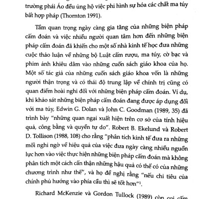 Kinh Tế Học Cấm Đoán