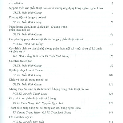 Bài Giảng PHẪU THUẬT NỘI SOI CƠ BẢN - Sách Dùng Đào Tạo Bác Sĩ Và Học Viên Sau Đại Học (Xuât bản lần thứ tư có sửa chữa và bổ sung - năm 2022)