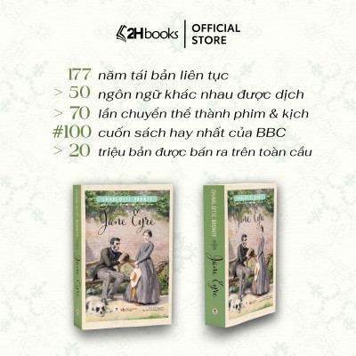Sách- Jane Eyre , Văn Học Kinh Điển, Tiểu Thuyết Gothic Lãng Mạn của Charlotte Bronte (Tái Bản 2024)- 2HBooks