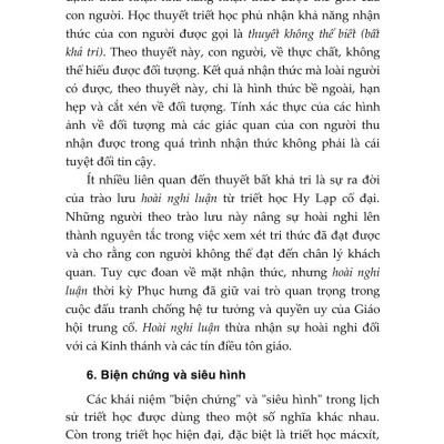 Giáo trình Triết học (Dùng cho khối không chuyên ngành triết học trình độ đào tạo thạc sĩ, tiến sĩ các ngành khoa học tự nhiên, công nghệ) - bản in 2025
