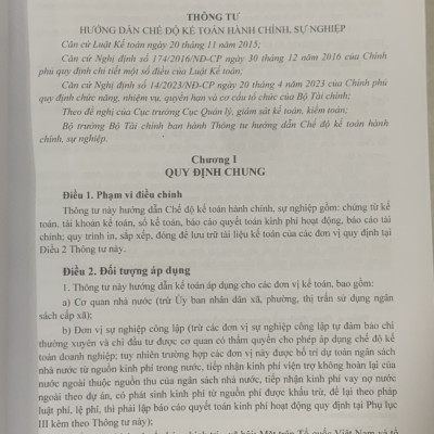 Hướng Dẫn Chế Độ Kế Toán Hành Chính, Sự Nghiệp (Theo Thông Tư số 24/2024/TT-BTC ngày 17/04/2024 của Bộ Tài Chính)