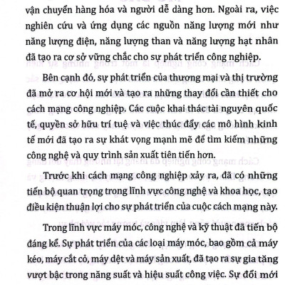 Về Bốn Cuộc Cách Mạng Công Nghiệp