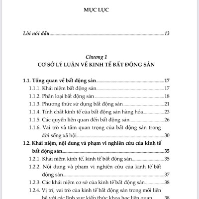GIÁO TRÌNH KINH TẾ BẤT ĐỘNG SẢN