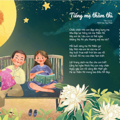 Cuốn Dành Tặng Riêng Con bìa cứng - Sách thơ Thai Giáo cho mẹ bầu Hạnh phúc