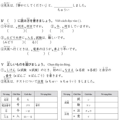 Luyện Thi Năng Lực Tiếng Nhật N4 - Chữ Hán