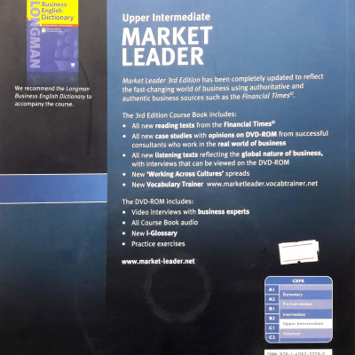 Market Leader ( 3 Ed.) Upper-Inter: Course Book With DVD-ROM - Paperback