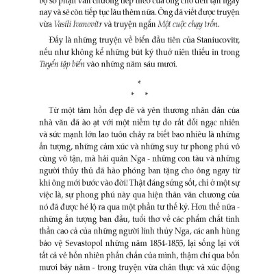 Một Cuộc Chạy Trốn - Tuyển tập truyện ngắn Nga - Tác giả Constantin Staniukovic; Thúy Toàn tuyển dịch