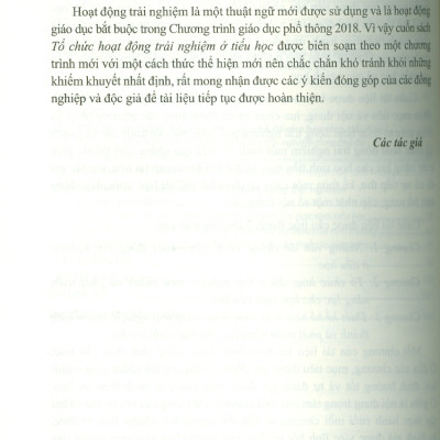 Tổ chức hoạt động trải nghiệm ở Tiểu học - Phó Đức Hòa, Vũ Thị Lan Anh