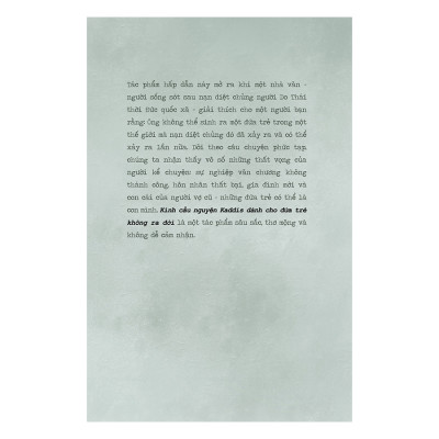 Kinh Cầu Nguyện Kaddis Dành Cho Đứa Trẻ Không Ra Đời