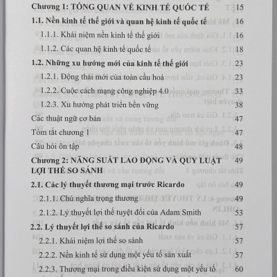 Sách - Giáo Trình Kinh Tế Quốc Tế