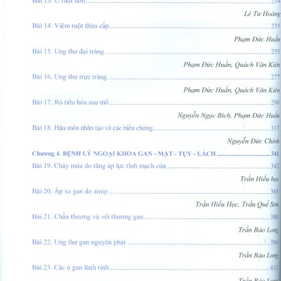 Bệnh Học Ngoại Khoa Tiêu Hóa (Dùng cho đào tạo sau đại học)