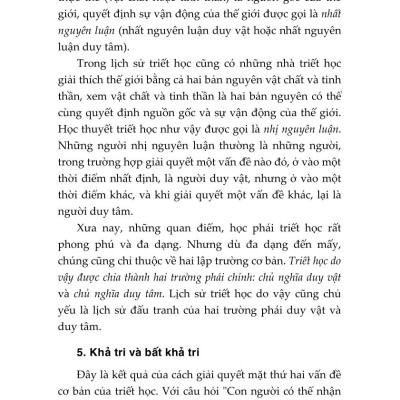 Giáo trình Triết học (Dùng cho khối không chuyên ngành triết học trình độ đào tạo thạc sĩ, tiến sĩ các ngành khoa học tự nhiên, công nghệ) - bản in 2025